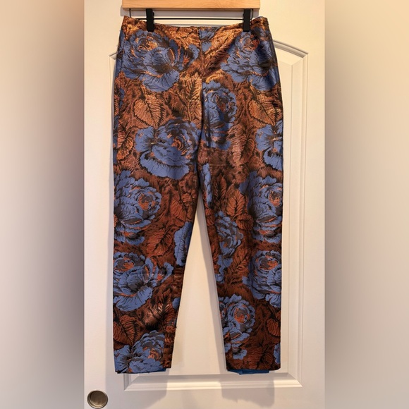 Anthropologie Pants - Vintage Anthro Metallic Jacquard Pants